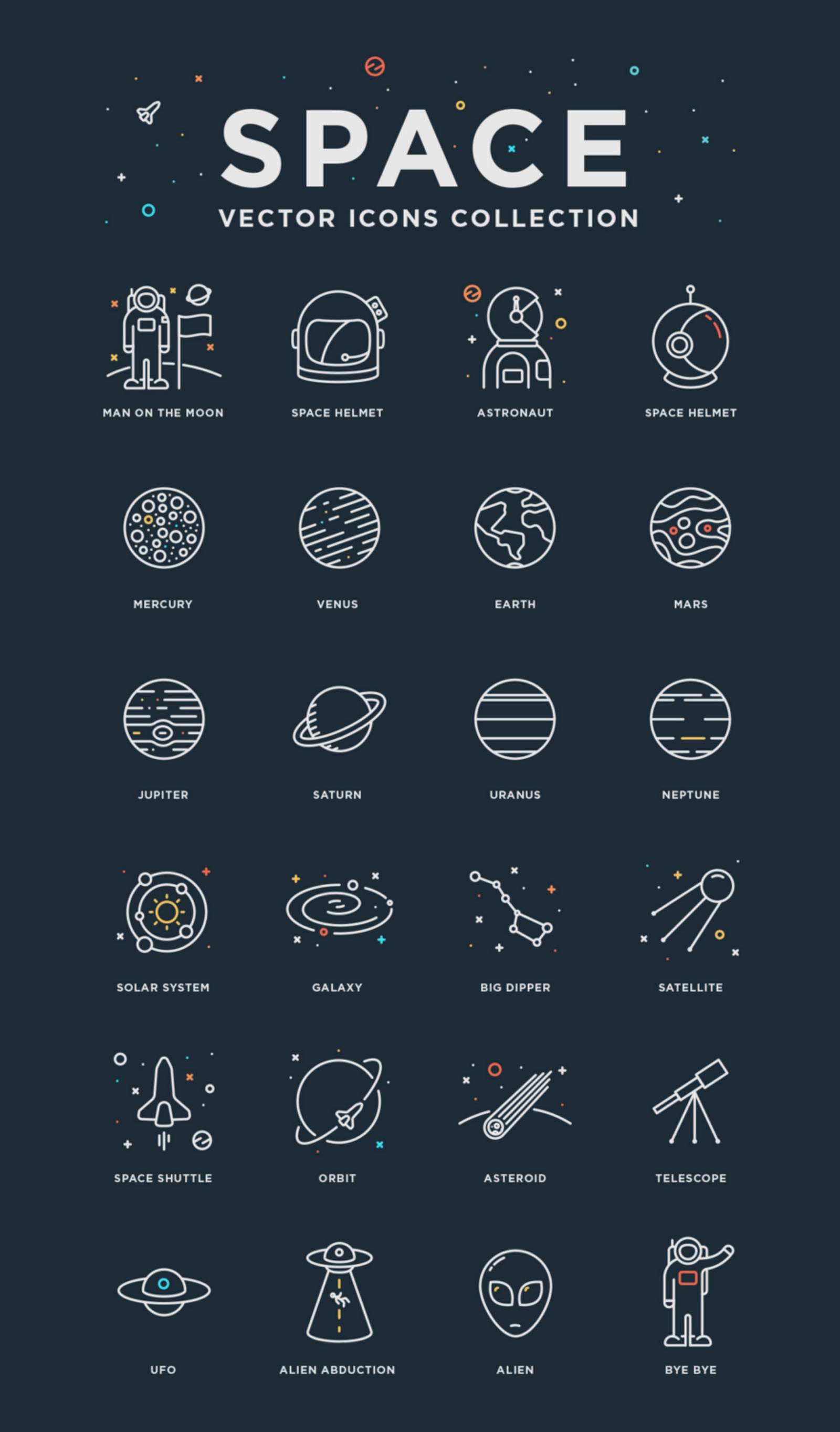 » Space Icons Design Resources Download